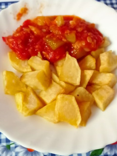 Una foto de Pisto de patatas
