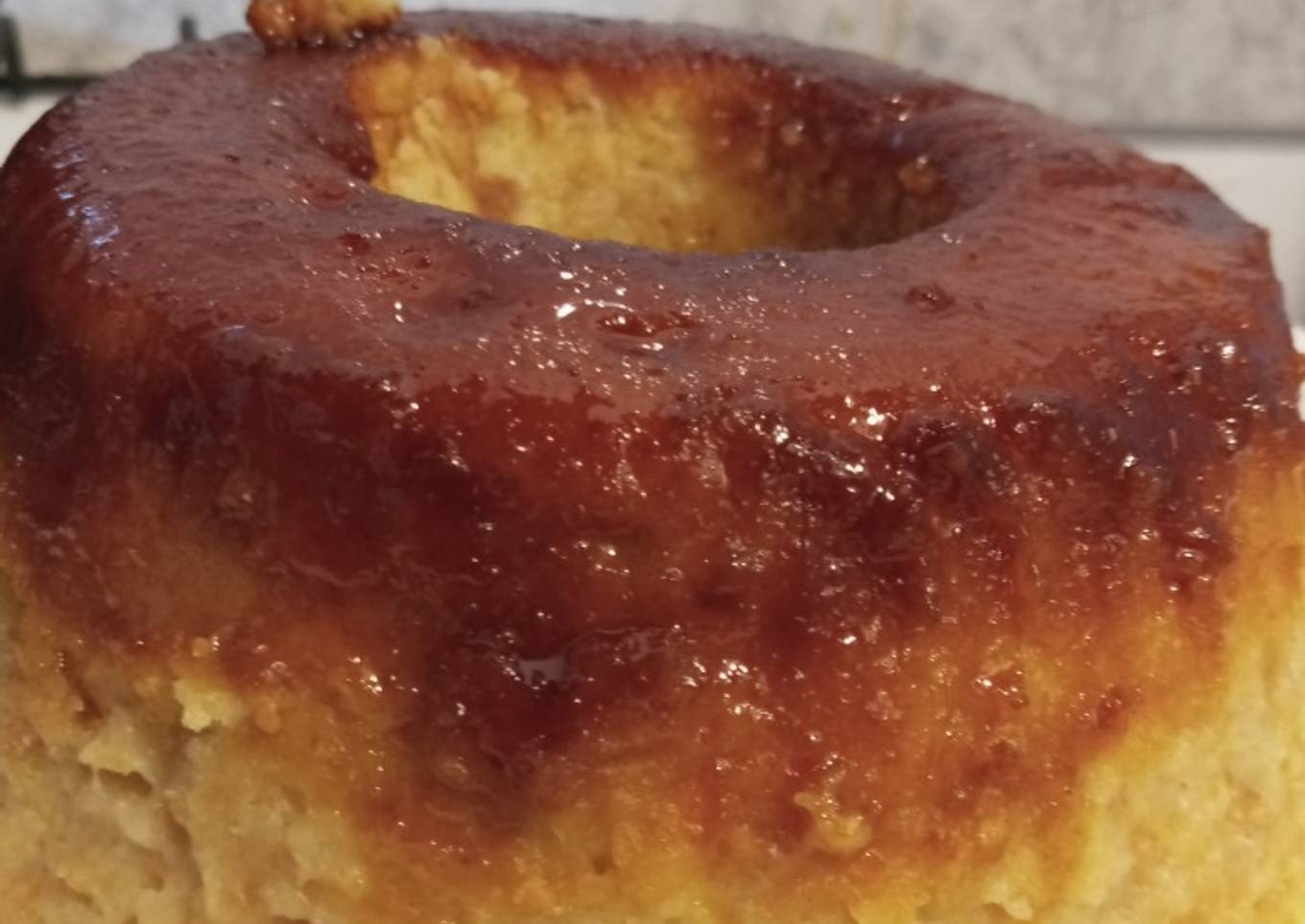 Budín de pan con pan de hamburguesa
