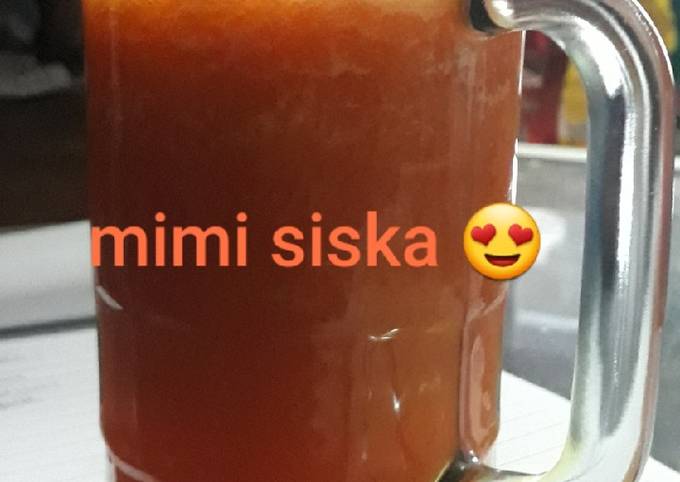 Ini dia! Bagaimana cara bikin Jus teltomjeper (worTEL TOMat JEruk PERas) yang nagih banget
