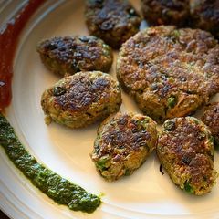 Soya cutlets A picture of Soya cutlets.
