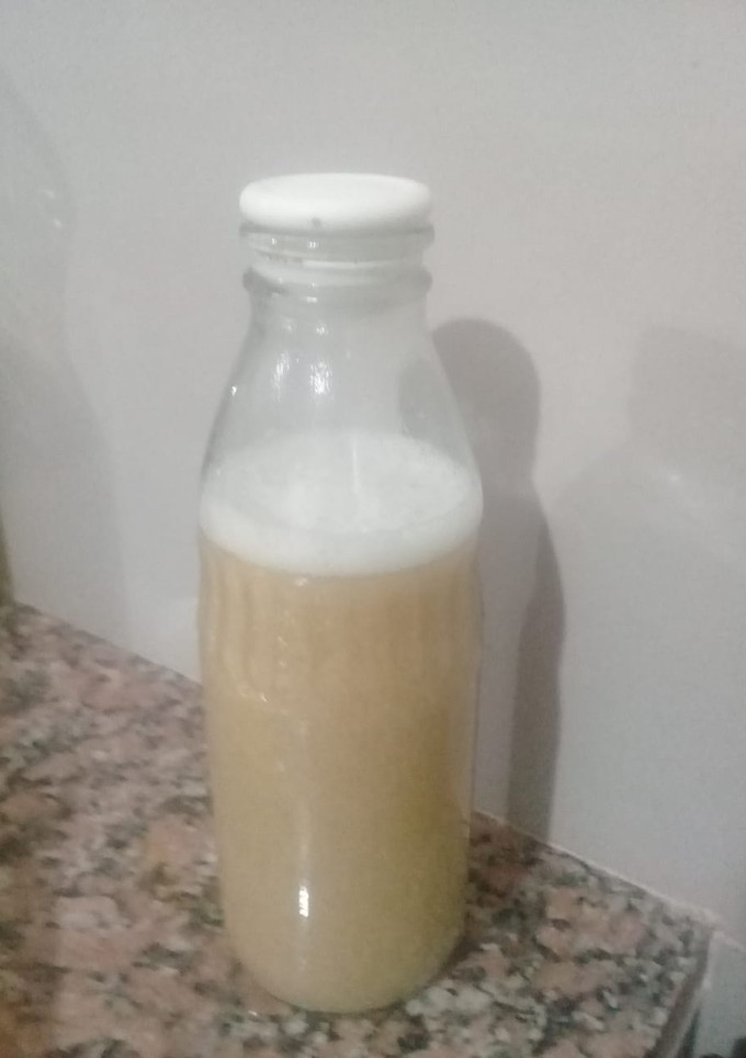 Una foto de Leche de soja saborizada