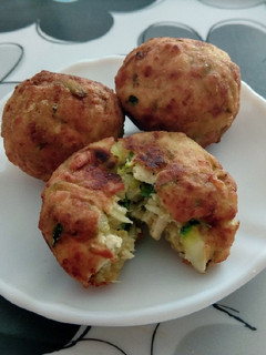 Una foto de Croquetas de tofu y calabacín (veganas)