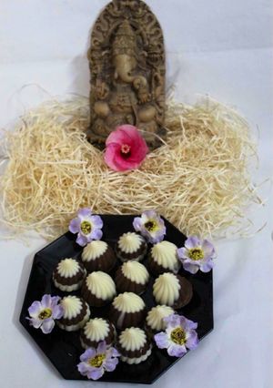 A picture of Chocolate Modak.