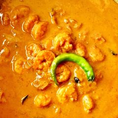 A picture of Goan prawn curry (Ambot tik).