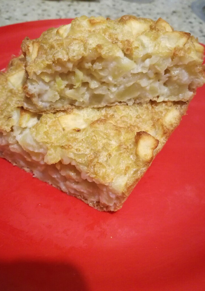 Una foto de Budín de arroz, manzana y limón 😜