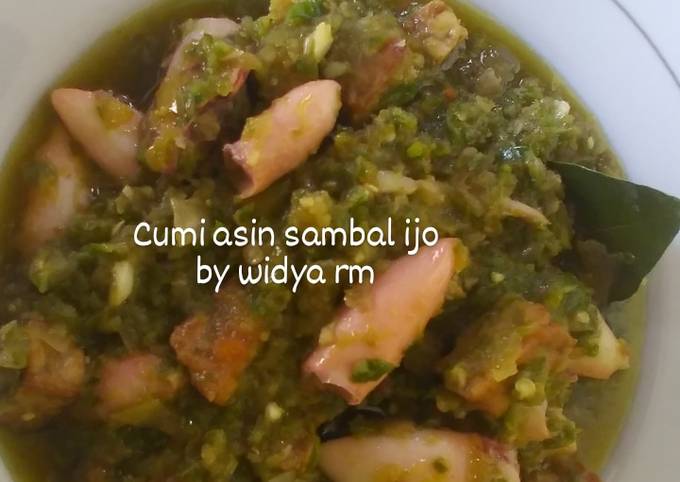 Cumi asin sambal ijo