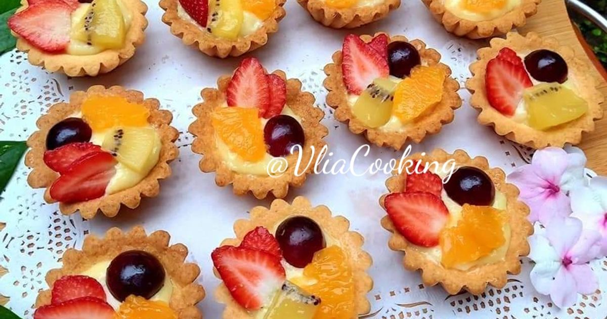 Resep Pie Buah | Fruit Tart Yang Seger Dan Cara Buat'y Mudah Bangett