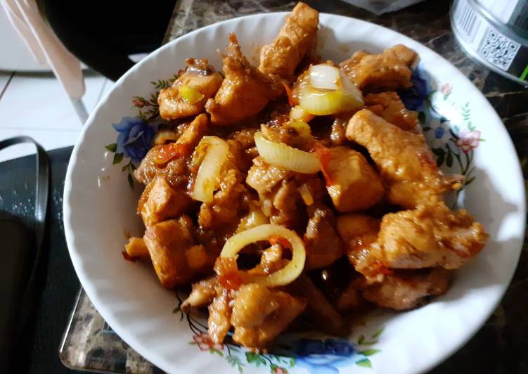 DICOBA@ Resep Ayam Pedas Manis masakan rumahan simple