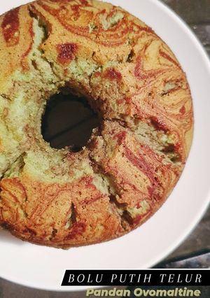 Foto resep Bolu Putih Telur Pandan Ovomaltine