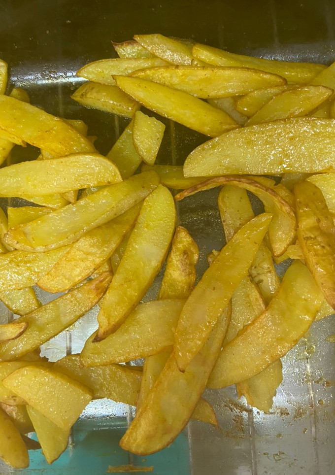 Una foto de Patatas gajo saludables y muy fáciles