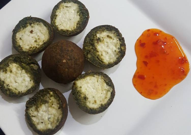 How to Make Favorite Paneer stuffed Spinach Balls