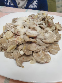 Una foto de Champiñones al roquefort