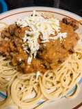 Fideo con salsa mixta
