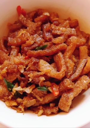 Foto resep #633 oseng kulit sapi