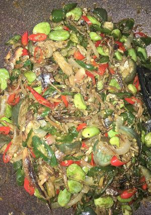 Foto resep Ikan asin oseng petai
