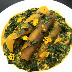 A picture of Ofo soup with pomo.