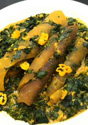 A picture of Ofo soup with pomo.