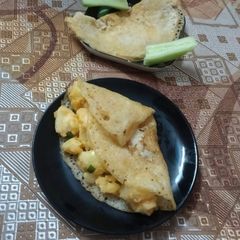 A picture of Samak rice roast dosa.