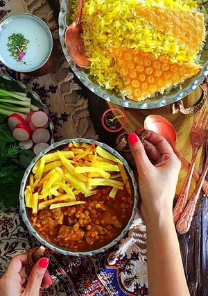 عکسی از دستور قيمه