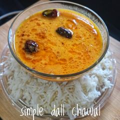 A picture of Simple daal chawal.