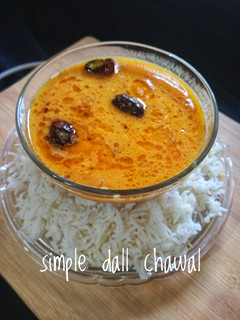 A picture of Simple daal chawal.