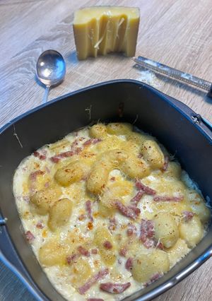A picture of Cheesy Gnocchi Gratin (Air Fryer or Oven).