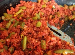 Una foto de Chorizo con Ejotes a la mexicana