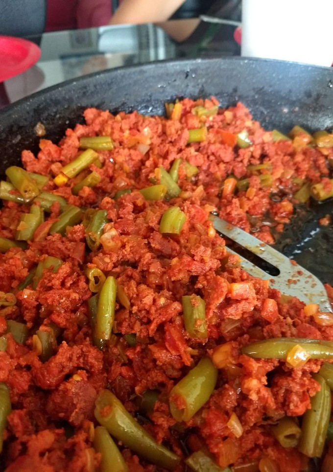 Una foto de Chorizo con Ejotes a la mexicana