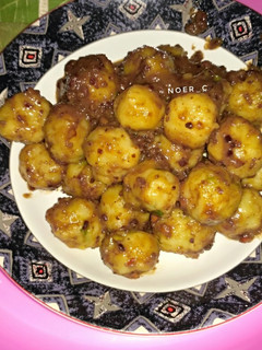 Foto resep Cilok Empuk bumbu Kacang