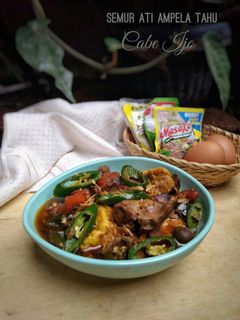 Foto resep Semur Ati Ampela Tahu Cabe Ijo