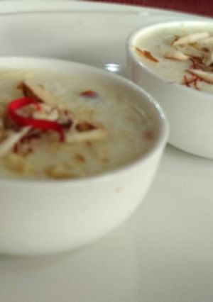 A picture of Indian Rice Pudding.