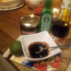 Morrocan style drizzle/dipping sauce A picture of Morrocan style drizzle/dipping sauce.