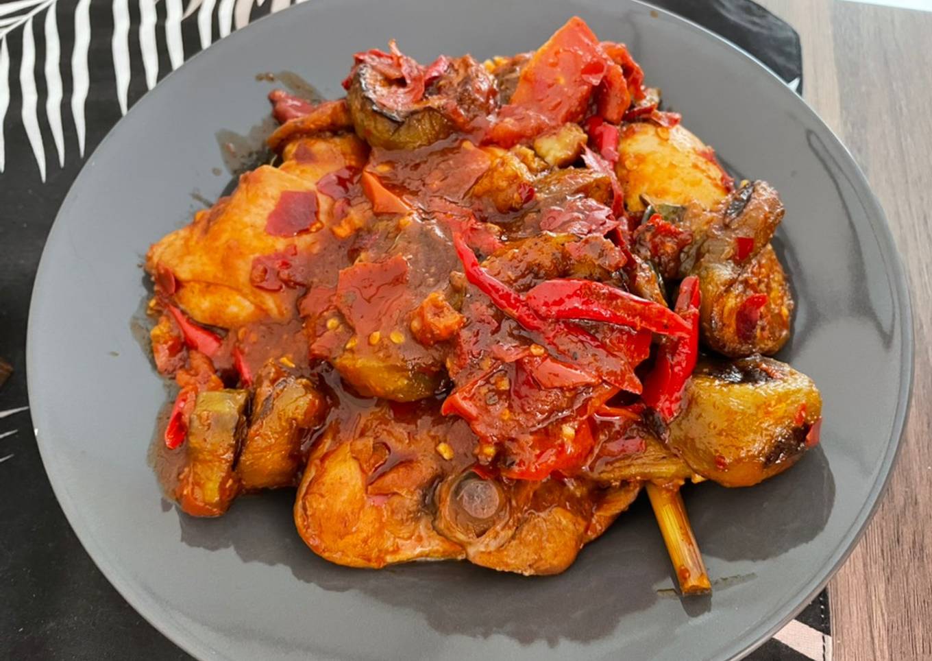 Balado Ayam Telor Terong