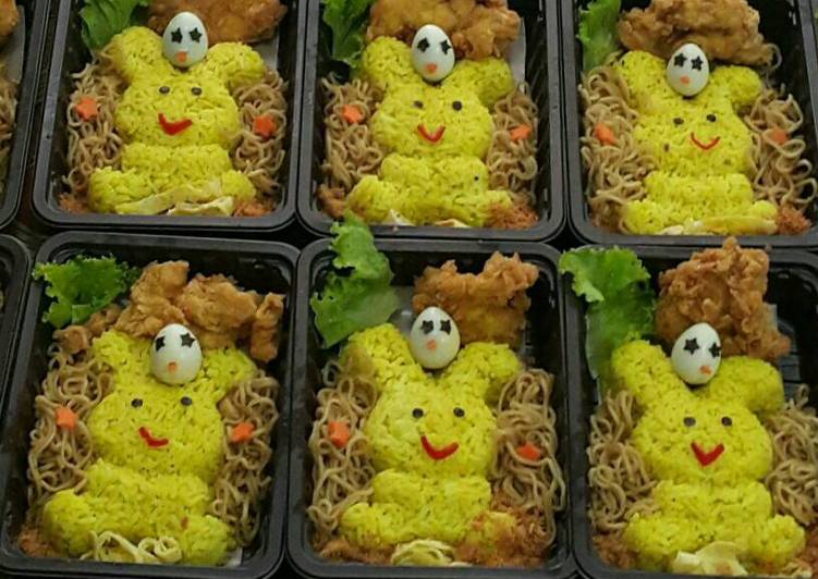 Resep Bekal Anak Bento Naskun Rabbit Unyu2 Yang Enak