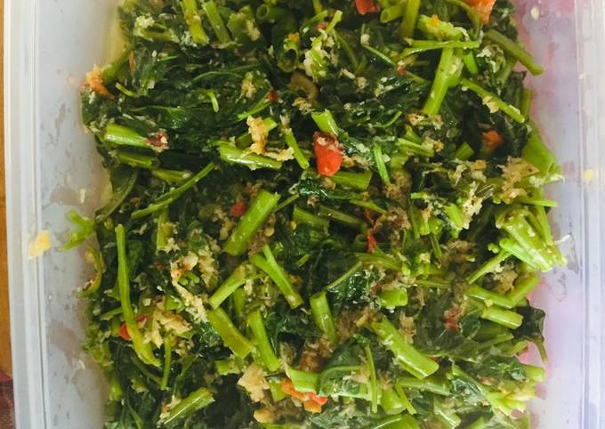 Anti Ribet, Membuat Urab kangkung simpel Praktis