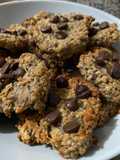 Galletas de avena con chips saludables