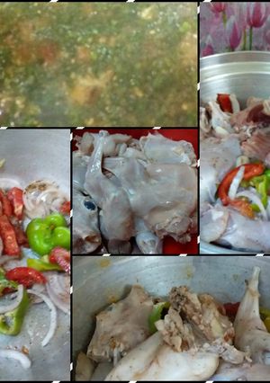 صورة لوصفة طريقه تنظيف الارنب واطعم ملوخيه