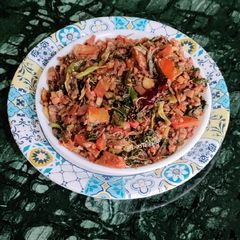 A picture of Lal Chaulai (Koshla) Saag/ Red Amaranthus.