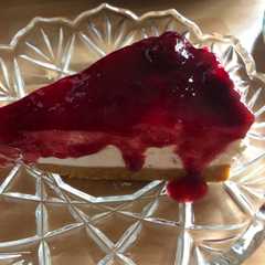 Φωτογραφία της συνταγής Cheesecake με μαρμελάδα μαυροκέρασο 🍒🍒🍒