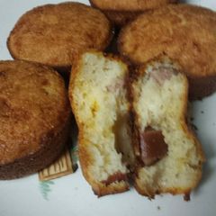 A picture of Corn dog muffins.