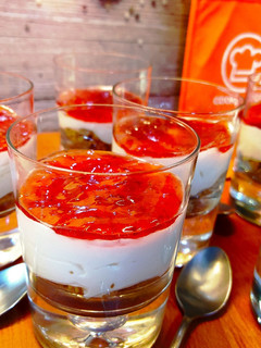 Φωτογραφία της συνταγής Cheesecake ατομικό στο ποτήρι