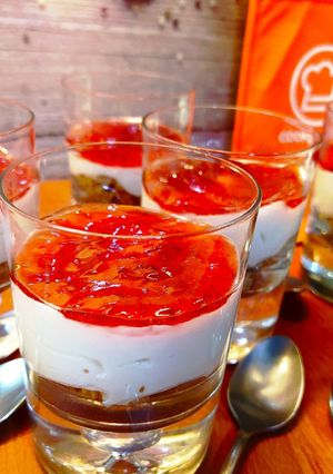 Φωτογραφία της συνταγής Cheesecake ατομικό στο ποτήρι