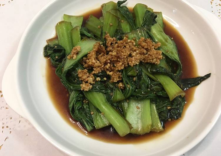 Steps to Make Super Quick Homemade Bok Choy with Oyster Sauce