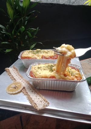 Foto resep Spaghetti Brulee Panggang