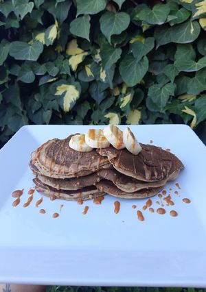 Una foto de Pancakes de banana