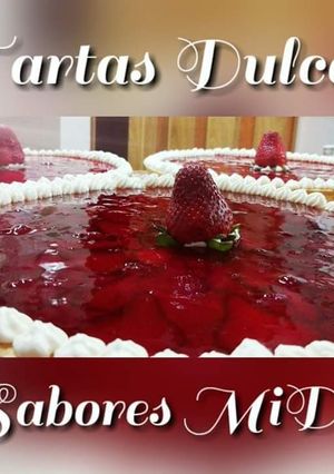 Una foto de Tarta de Frutillas con Crema