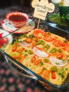 A picture of Focaccia Bread (wheat flour bread).