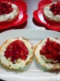 Tartines de frutilla y crema 🍓🍥