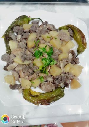 صورة لوصفة كرشة خروف مع البطاطا