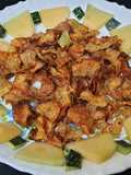 Pumpkin crispy chips fasting recipe (pumpkin katta mitha crispy chips)
